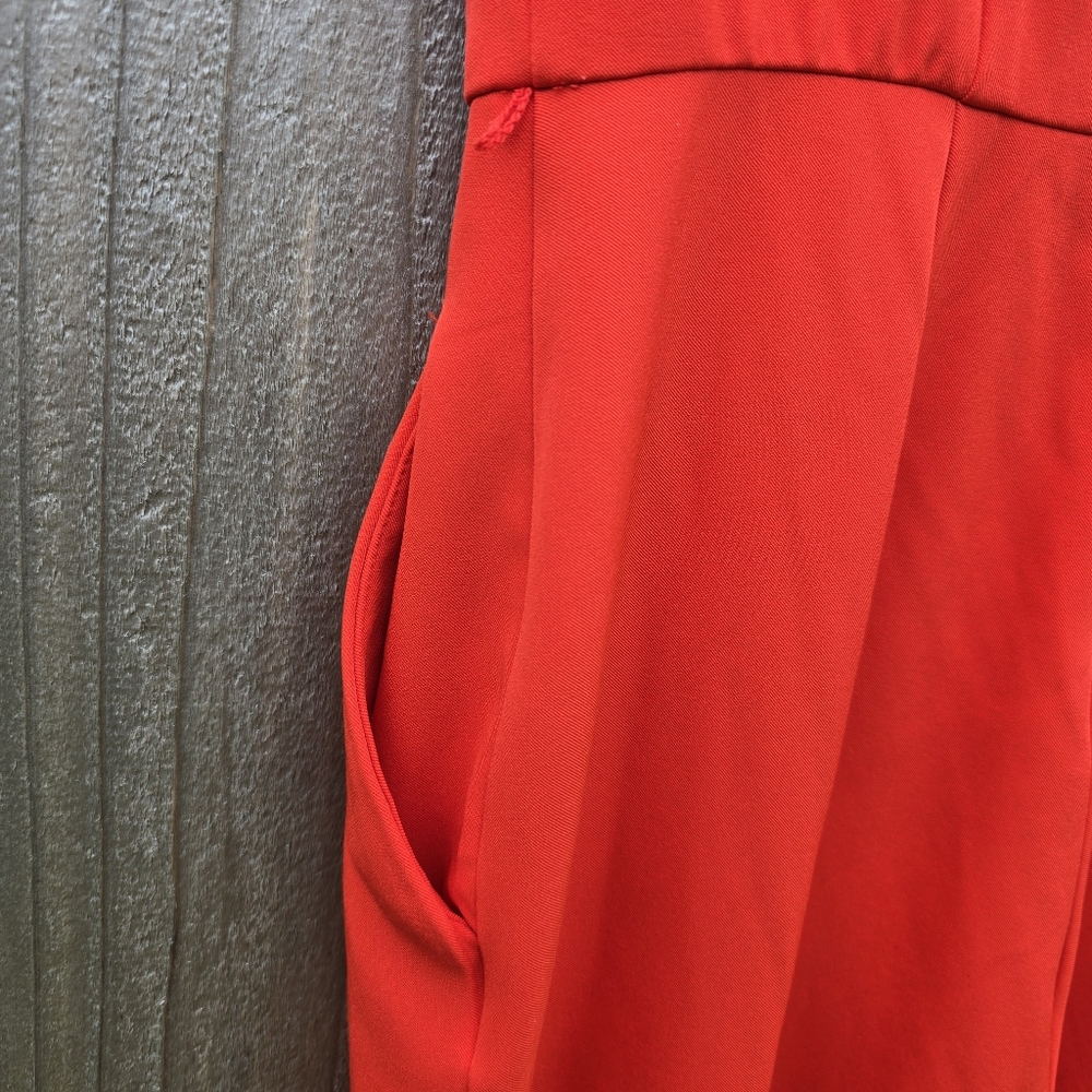 New York and Company Red Sleeveless Jumpsuit Size 6, - Picture 9 of 16